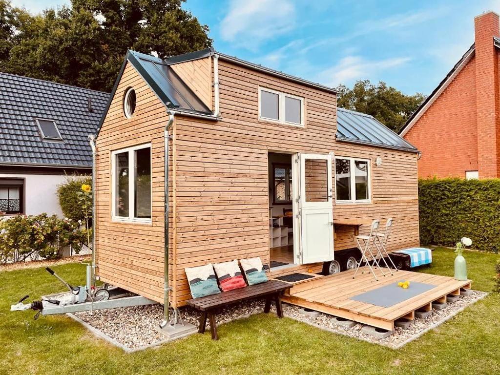 Tiny House Fleesensee Mit Eigenem Garten Und Nur Wenige Meter Vom Seeufer Göhren-Lebbin المظهر الخارجي الصورة